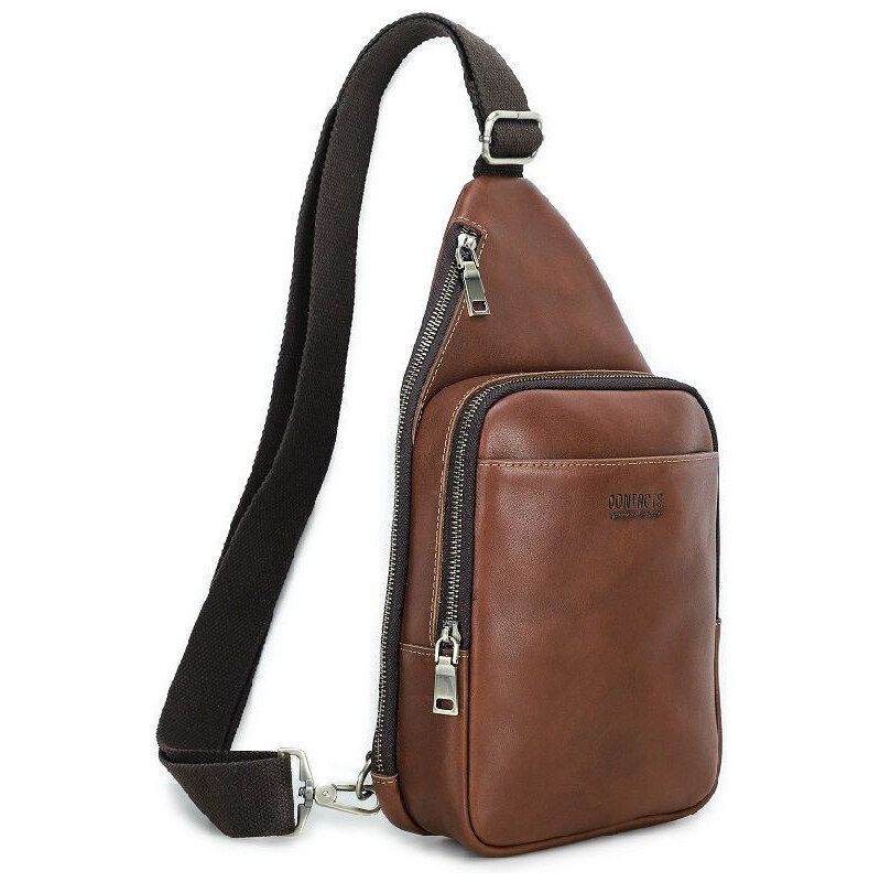 Contacts pánsky kožený batoh cez Hruď Bohr 5L 65229410