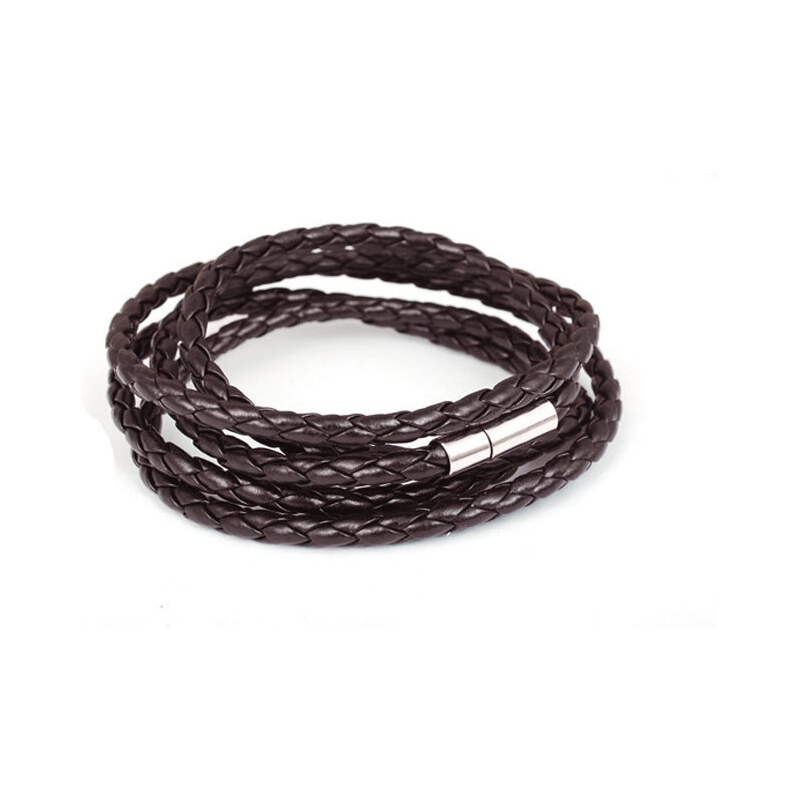 Lodestar Pletený náramok Easy tmavo Hnedý 65229418