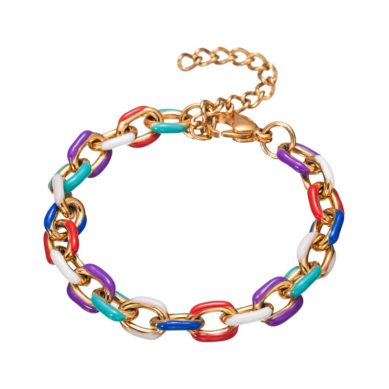 Titan Jewerly Dámsky oceľový náramok Crazy colorful Farebný 65229445