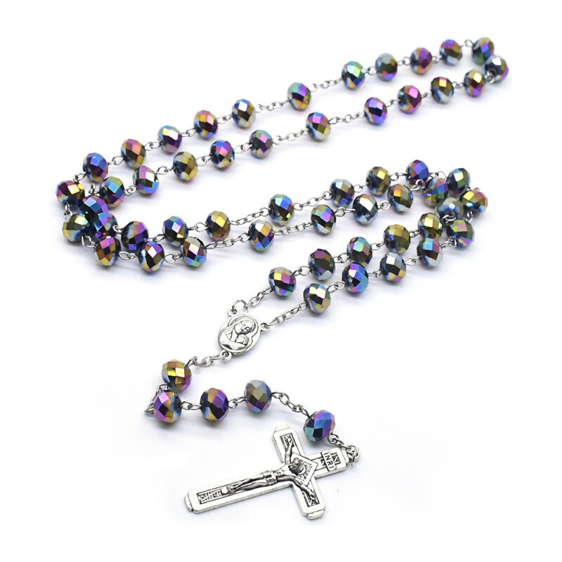 Impress Jewelry Ruženec so sklenenými korálkami Happy Rainbow 65229450