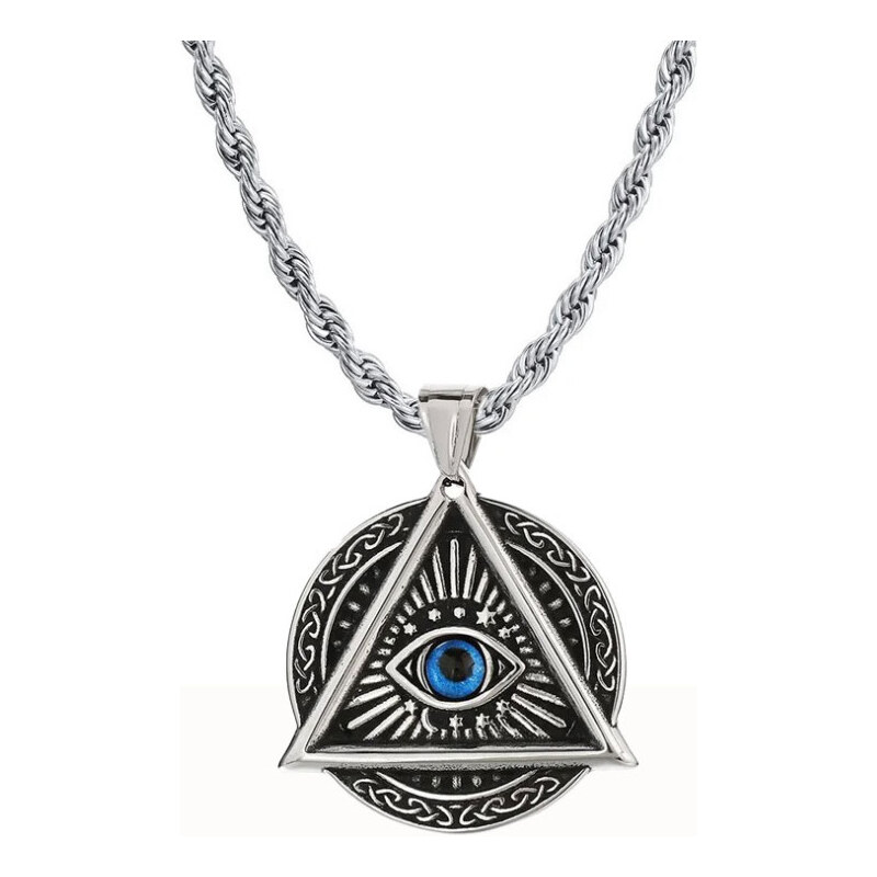 Impress Jewelry Prívesok z chirurgickej ocele Božie oko prozreteľnosti 65229452