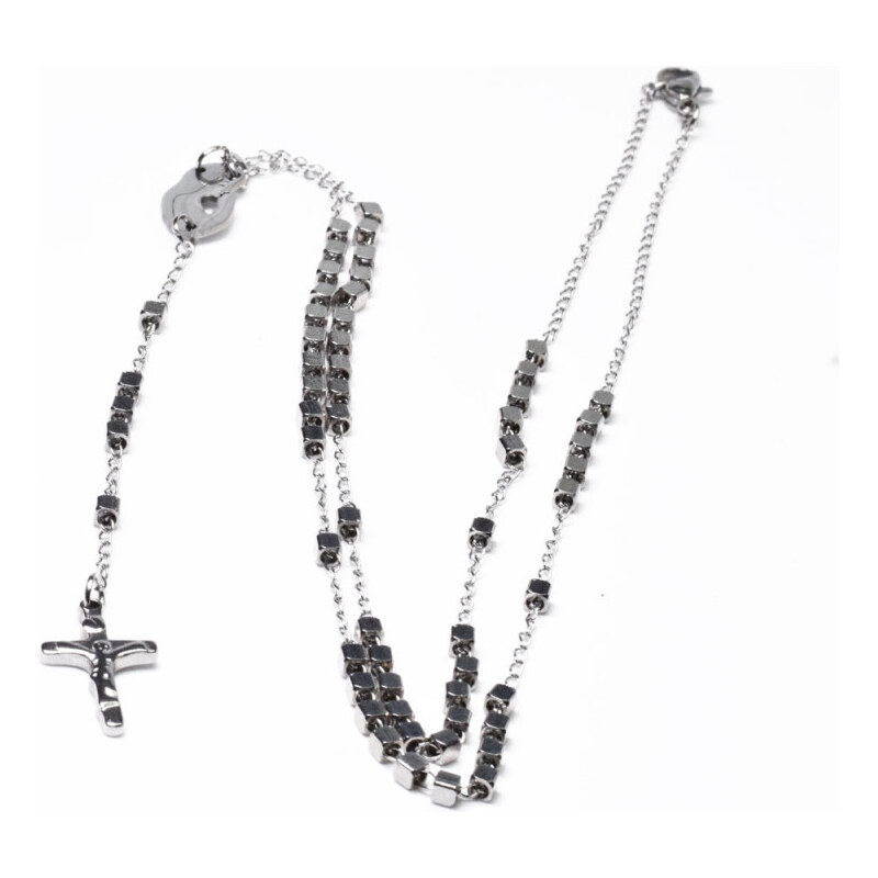 Impress Jewelry Ruženec z chirurgickej ocele God forgive me 65229454