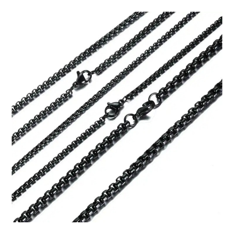 Impress Jewelry Retiazka z chirurgickej ocele Black Wheels - 3-5 mm / 65229484