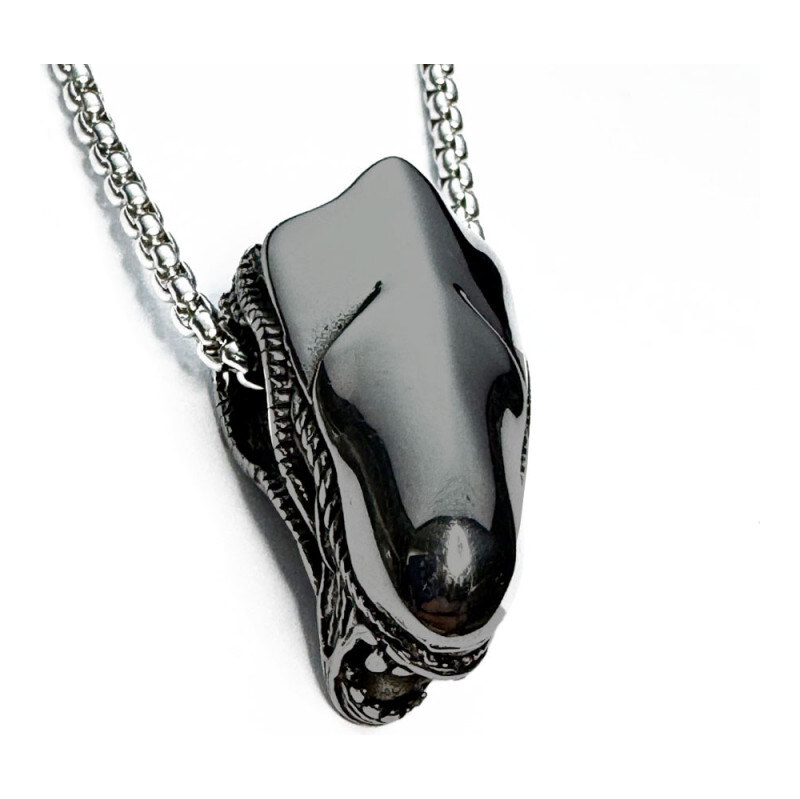 Impress Jewelry Prívesok z chirurgickej ocele Votrelec Alien Čierny 65229513