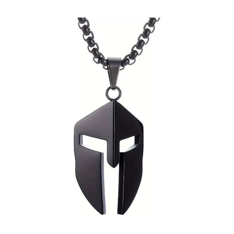 Impress Jewelry Prívesok z chirurgickej ocele Spartan warrior Čierny 65229516