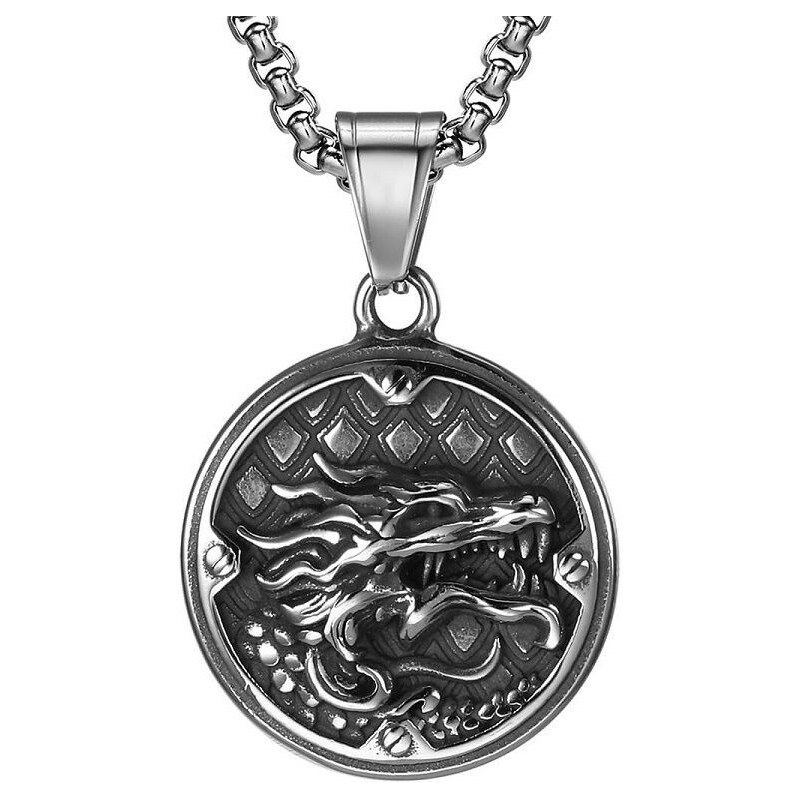 Impress Jewelry Prívesok z chirurgickej ocele Dračia hlava 65229557