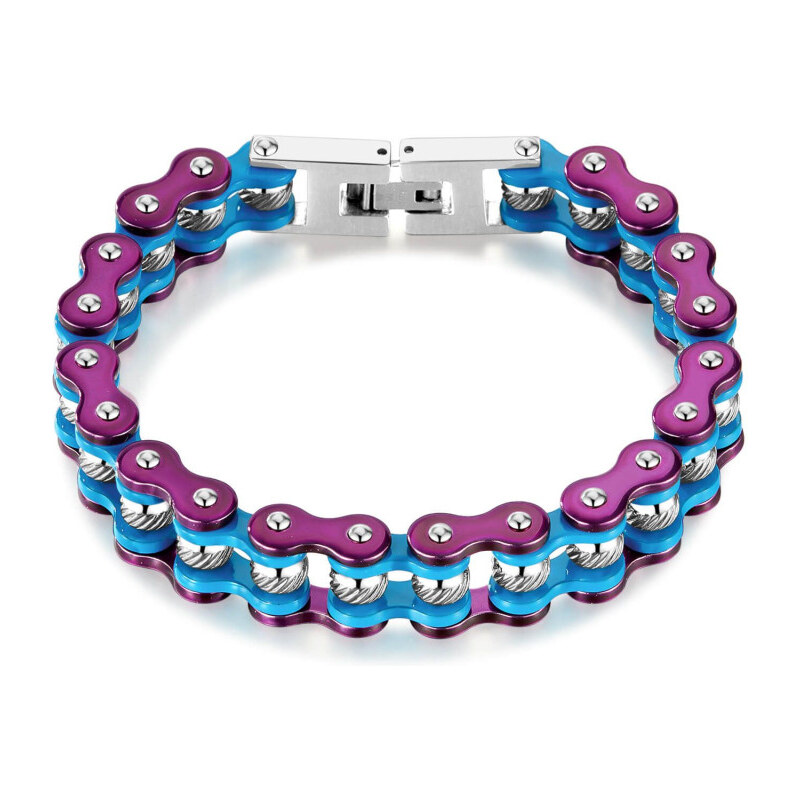 Impress Jewelry Náramok z chirurgickej ocele Moto SCRUB Modrý 65229564