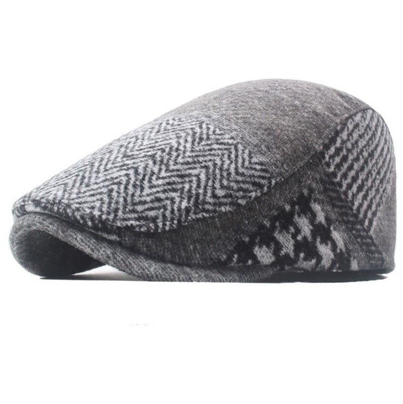 JAMONT Pánska plochá bekovka vlnený baret Tokat Šedý 65229566