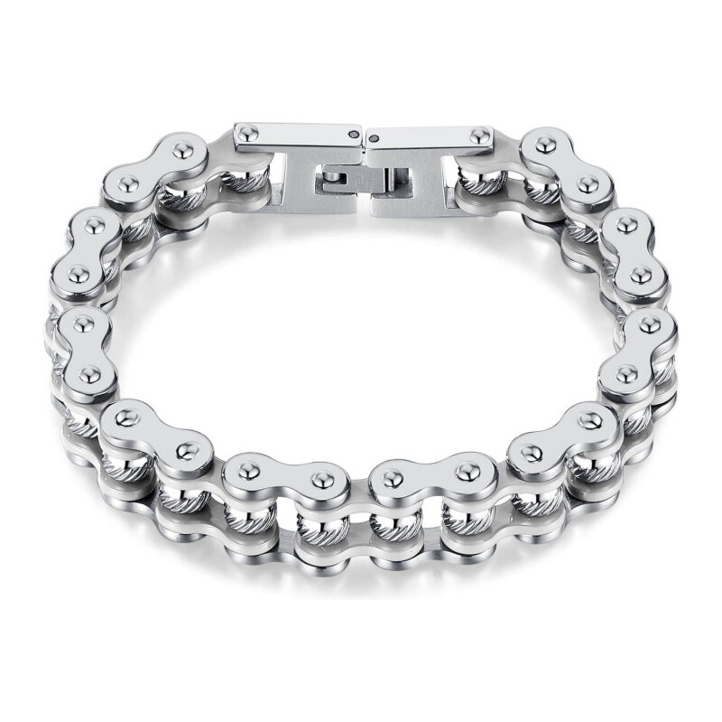Impress Jewelry Náramok z chirurgickej ocele Moto SCRUB Strieborný 65229562