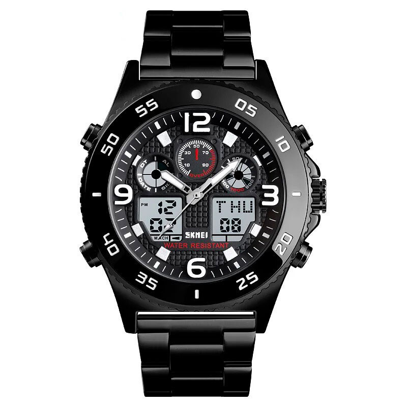 Skmei 1538 pánske duálne hodinky Shaft Čierne 65229595
