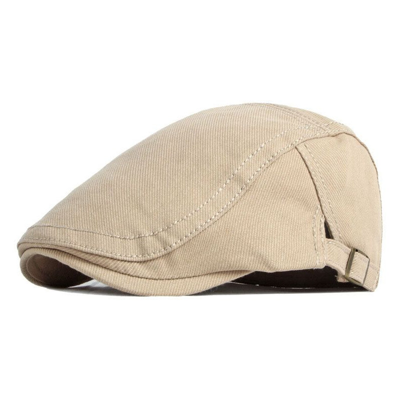 JAMONT Pánska plochá bavlnená čiapka bekovka Cesme Béžová 65229640