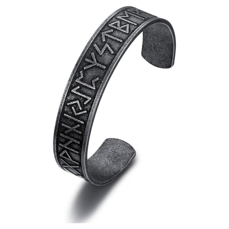 Impress Jewelry Náramok z chirurgickej ocele Viking Runy 65229653