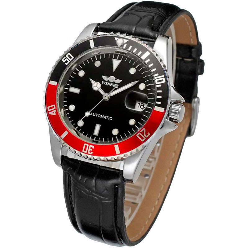 Pánske mechanické hodinky Winner WZ0303WR Červené 65229673