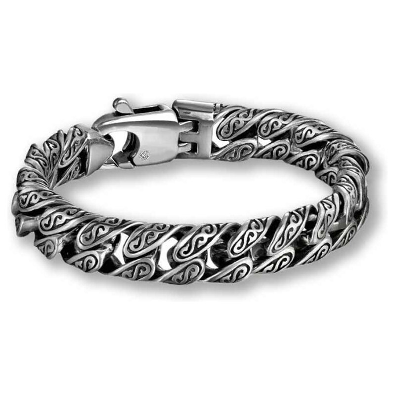 Impress Jewelry Elegantný pánsky náramok Mysticus z ocele - vintage 65229779