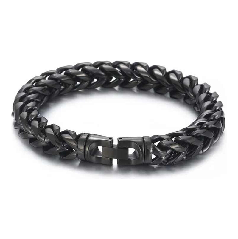 Impress Jewelry Náramok z chirurgickej ocele Rourke Čierny 65229777