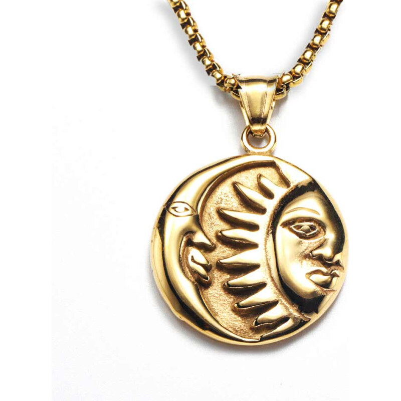 Impress Jewelry Prívesok z chirurgickej ocele Keltské slnko a mesiac 65229790