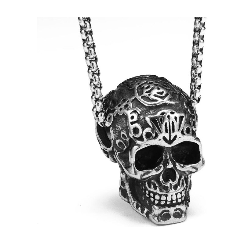 Impress Jewelry Prívesok z chirurgickej ocele Mexická lebka Muertes 65229800