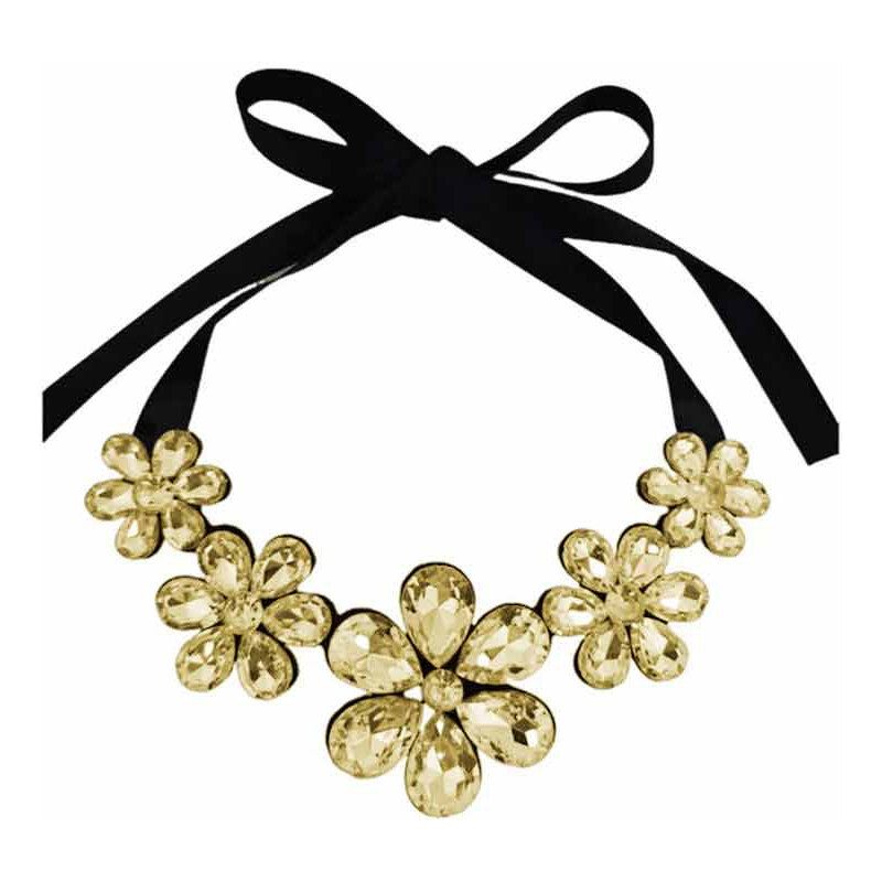 Lodestar Masívny kvetinový náhrdelník Žltý 65229809