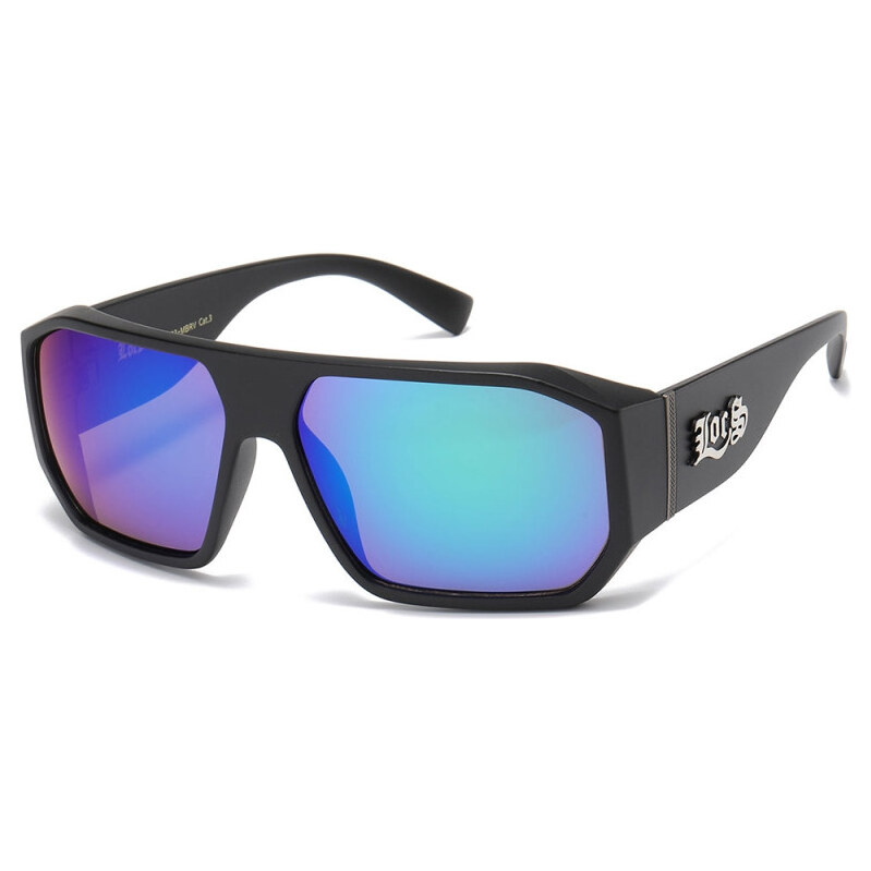 LOCS Resolute slnečné okuliare Modro-zelené zrkadlovky 65229831