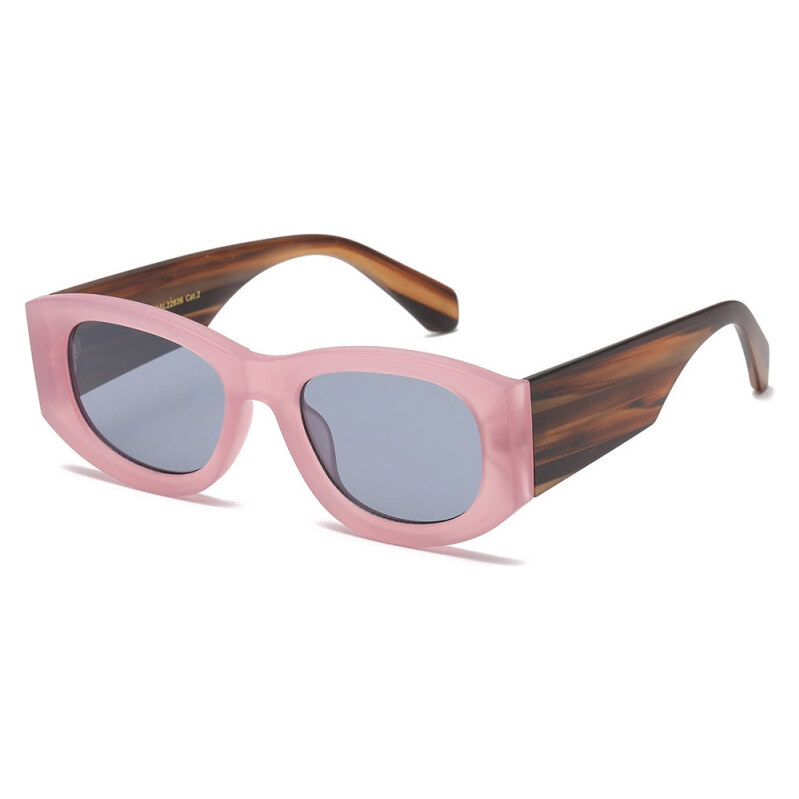 GISELLE Wood edition Dámske oválne slnečné okuliare Ružové 65229846