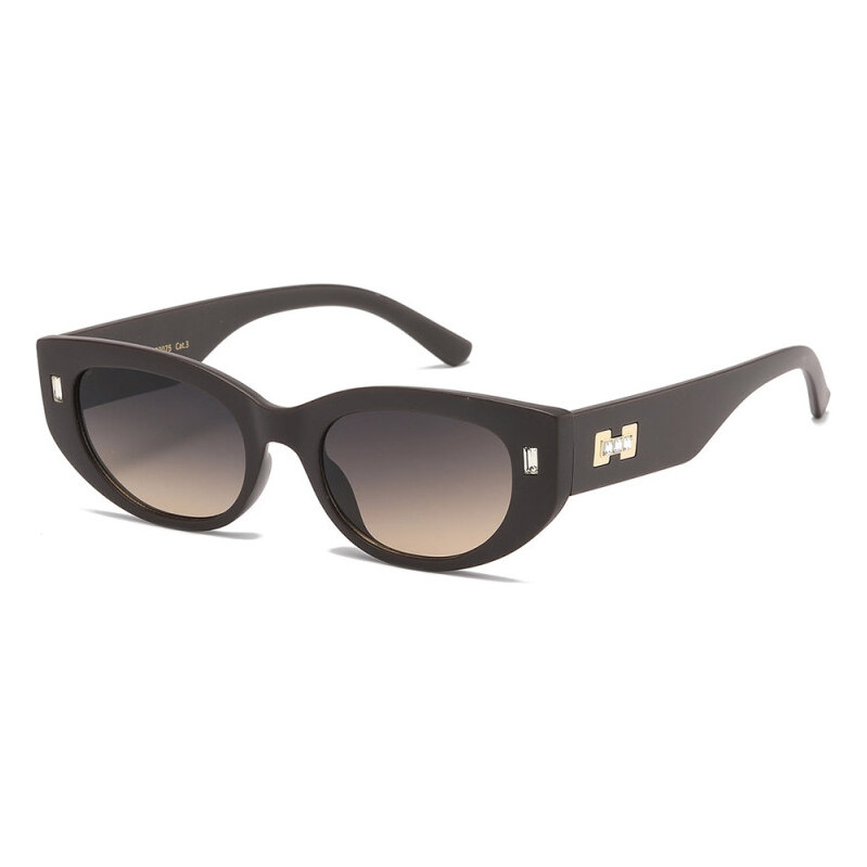 VG sunglasses VG Luxury dámske slnečné okuliare s kryštálmi Tmavo 65229857