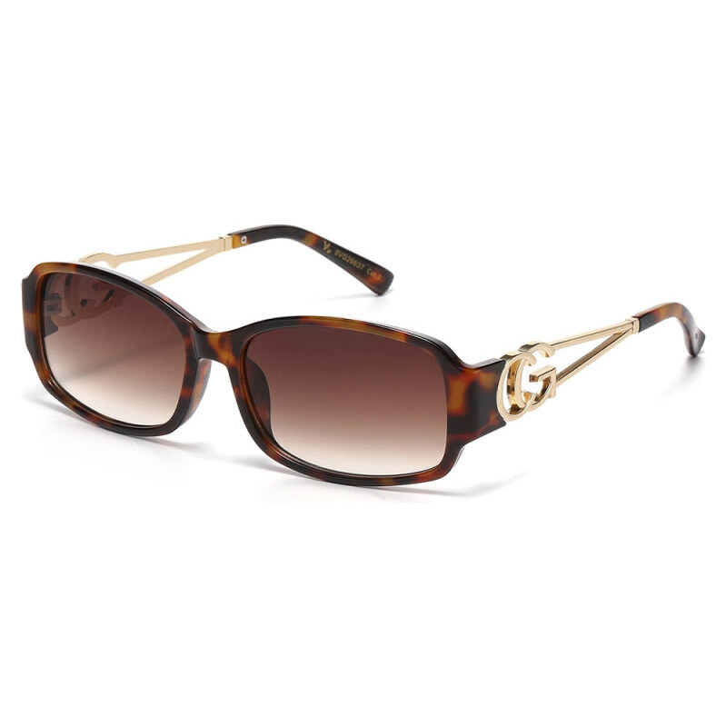 VG sunglasses VG Oval dámske slnečné okuliare s korytnačím vzorom a 65229864