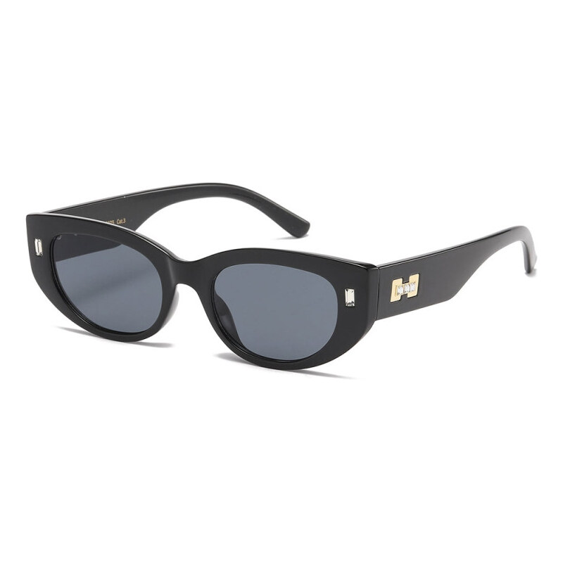 VG sunglasses VG Luxury dámske slnečné okuliare s kryštálmi Čierne 65229860