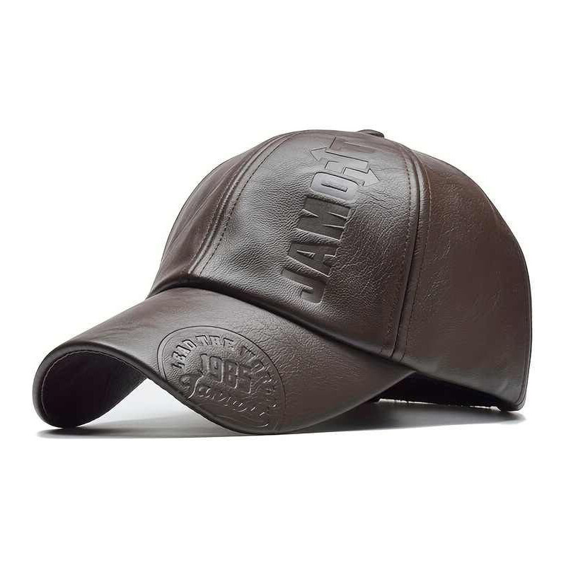 Ang-e Jamont koženková šiltovka Leader Hnedá 65229893