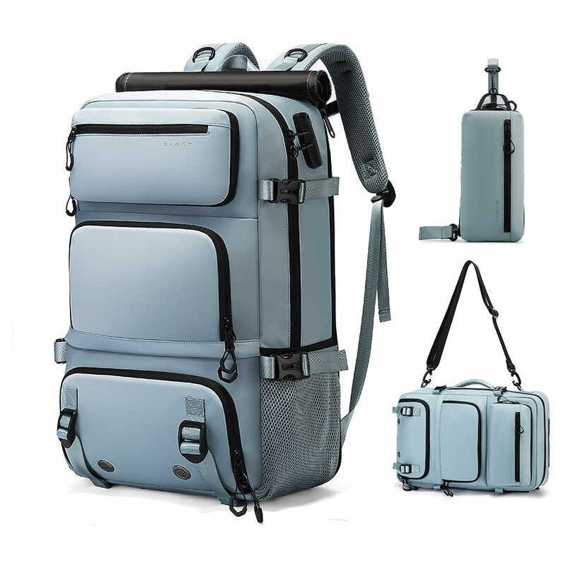 Bange turistický batoh so zámkom Bethany Light blue 30L 65229895