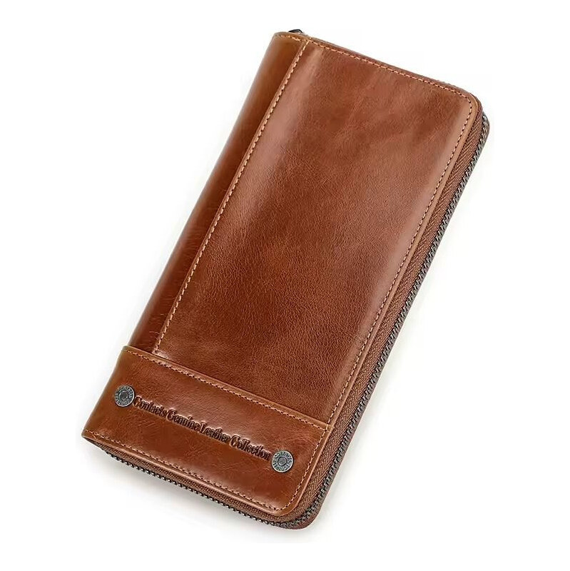 Contacts pánska kožená peňaženka Servilio Svetlé Hnedá 65229905