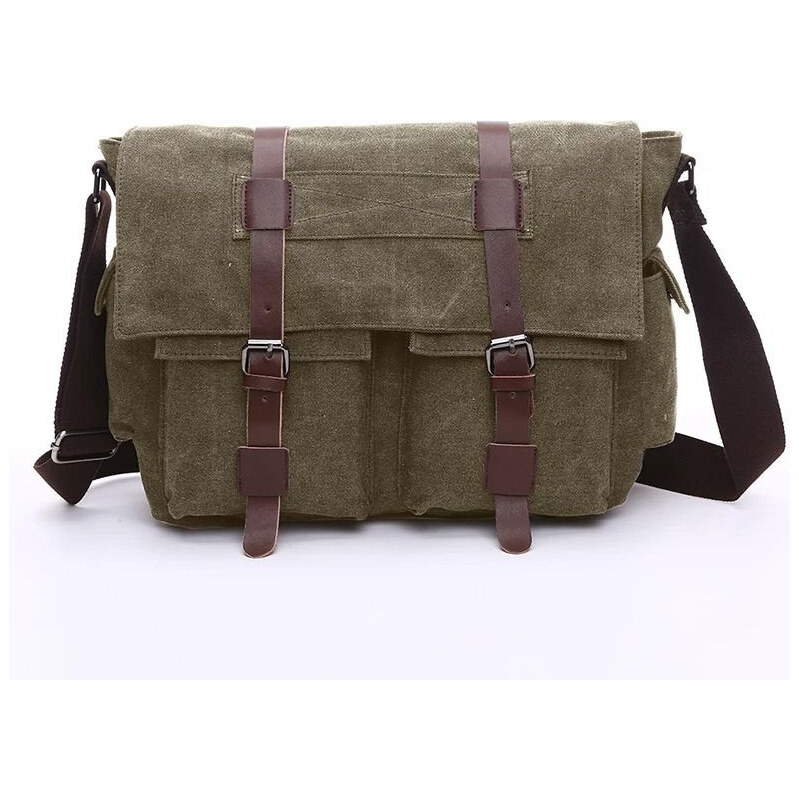 Canvasio pánska plátená taška Travis Zelená 16L 65229910