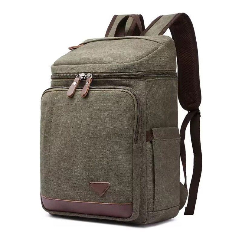 Canvasio plátený canvas retro batoh Navas Zelený 20L 65229923