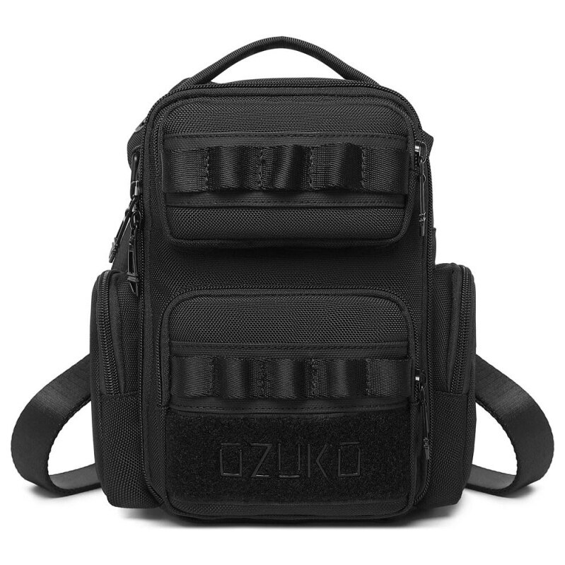 Ozuko crossbody taška aj ľadvinka na stehno Nešer Čierna 4.5L 65229956