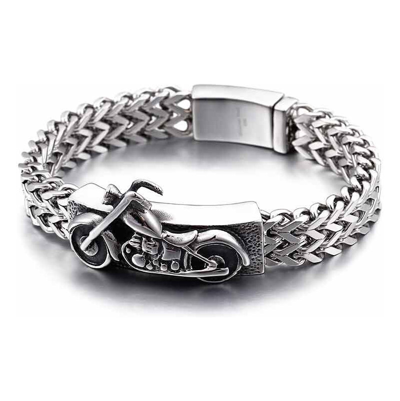 Impress Jewelry Motorkársky náramok z chirurgickej ocele Chopper 65229958