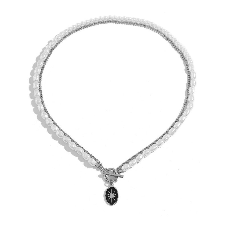 Impress Jewelry Pánsky náhrdelník z umelými perlami Stellar 65229967