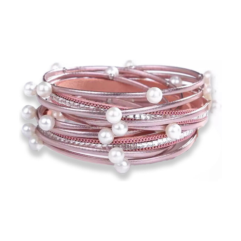 Lodestar Metalický náramok na ruku Chubby Ružový 65229984