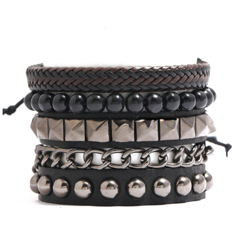 Lodestar Súprava punkových náramkov Rock and Style 65229996