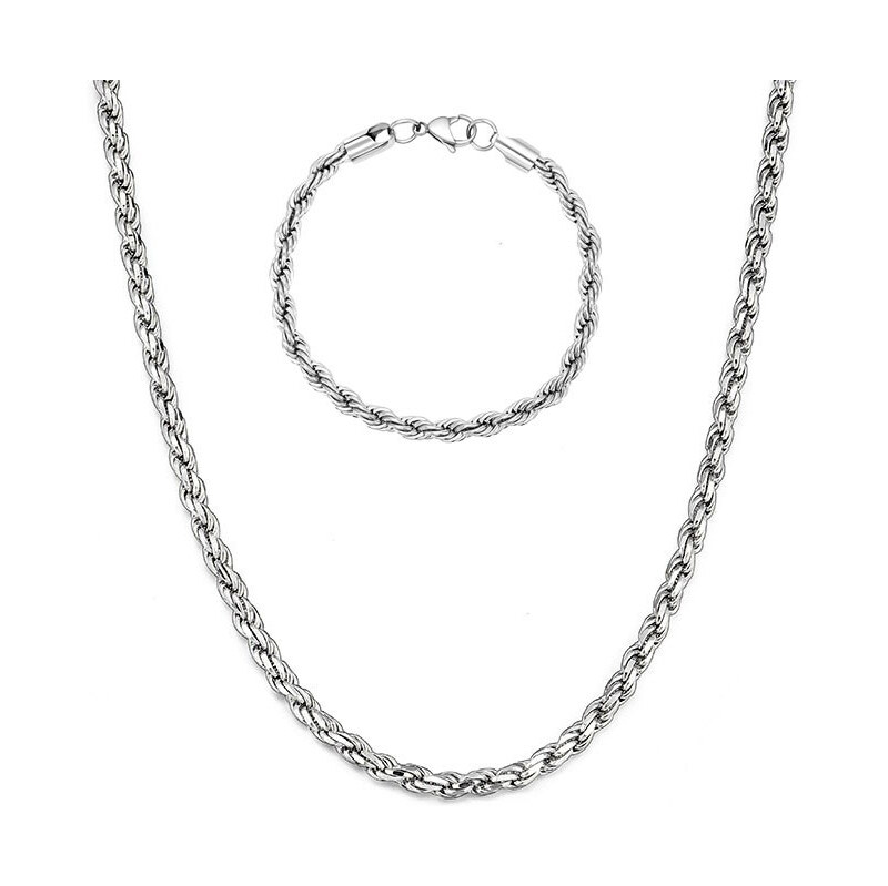 Impress Jewelry Súprava z chirurgickej ocele Just Twisted 3 mm / 65230028
