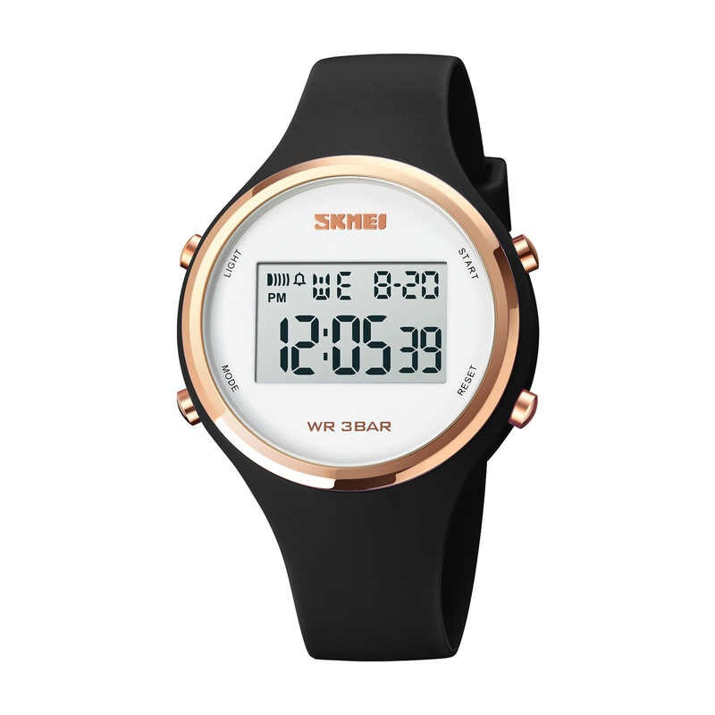 SKMEI 1720 dámske digitálne hodinky Lana Čierne 65230039