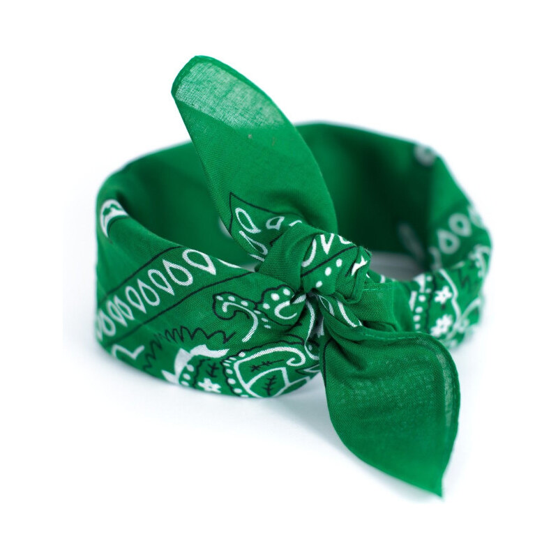 Artofpolo Bavlnená šatka Bandana 55 cm x 55 cm Zelená 65230050