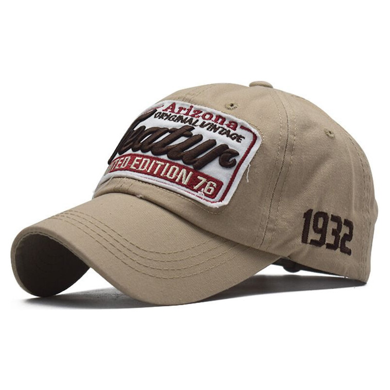 EDIKO Čiapka so šiltom Bavlnená Šiltovka Featur Hnedá 65230073