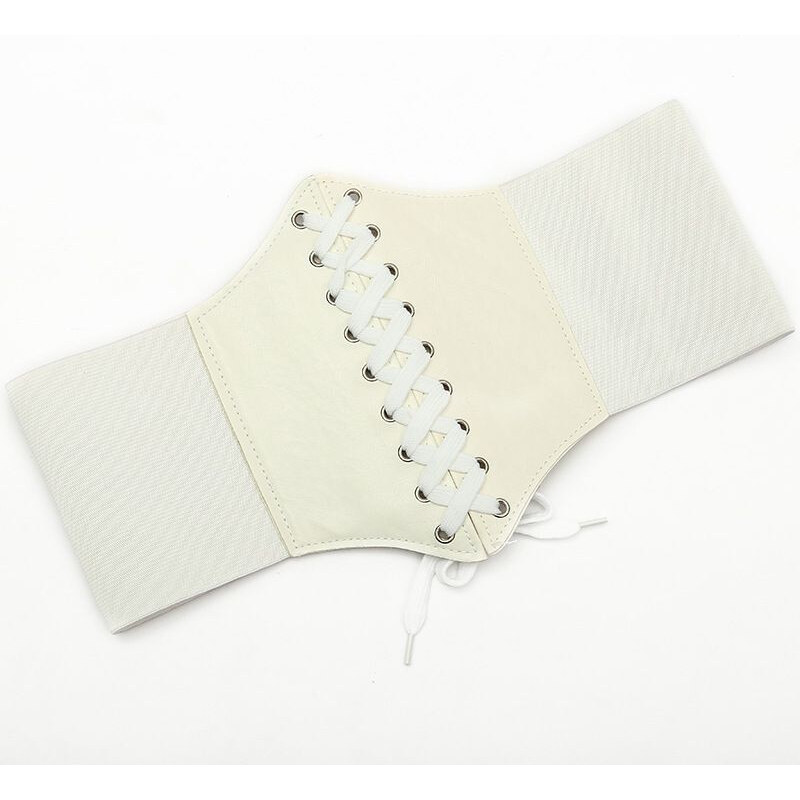 Lifestyle Dámsky široký korzetový zoštíhľujúci opasok Nizier Biely 65230138