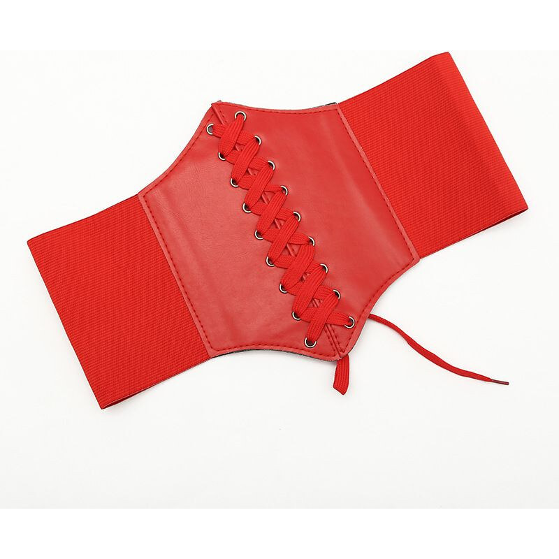 Lifestyle Dámsky široký korzetový zoštíhľujúci opasok Nizier Červený 65230137