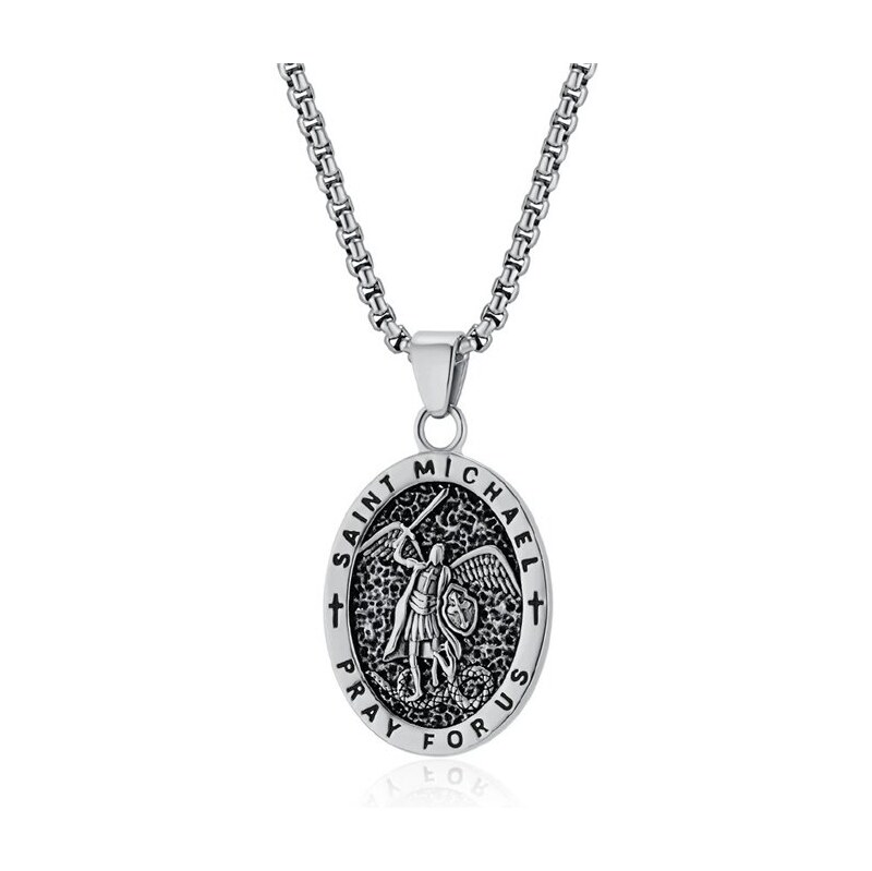 Impress Jewelry Prívesok z chirurgickej ocele ochránca Michael 65230219