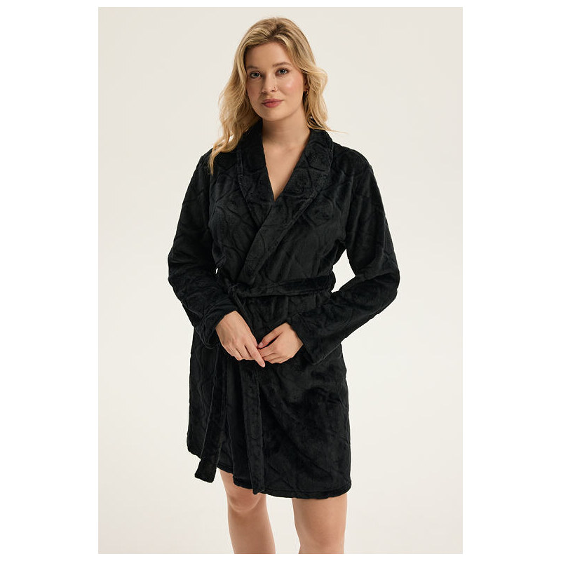 Henderson Mäkký dámsky župan Coco čierny 65240714