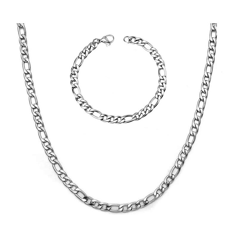 Impress Jewelry Sada z chirurgickej ocele Figaro 3mm / retiazka a 65230260