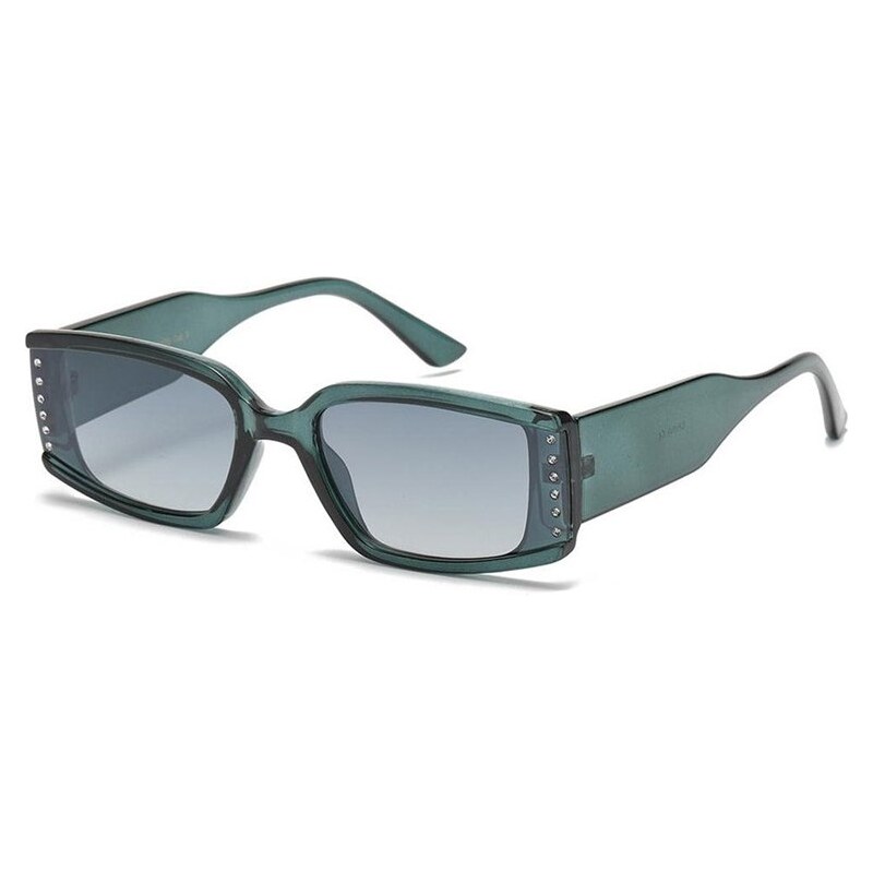 VG sunglasses VG Crystals dámske obdĺžnikové slnečné okuliare Zelené 65230275