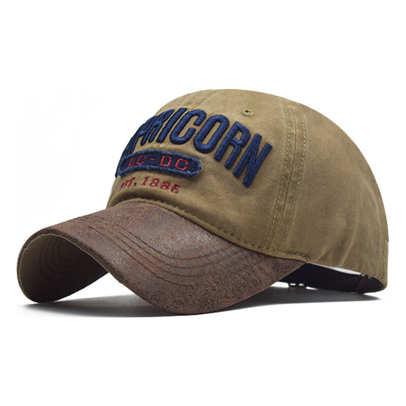 EDIKO Čiapka so šiltom Bavlnená Šiltovka Capricorn Hnedá 65230299