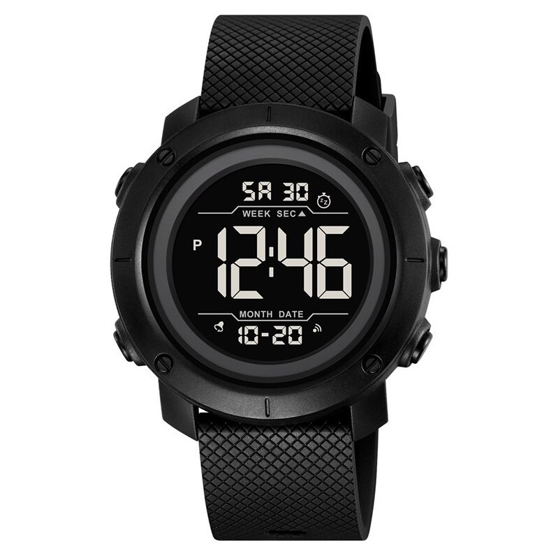 SKMEI 2497 digitálne hodinky Stalwart Čierne 65230302