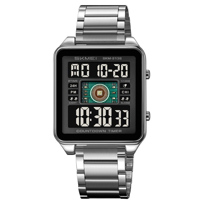 SKMEI 2136 digitálne hodinky Matrix Strieborné 65230313